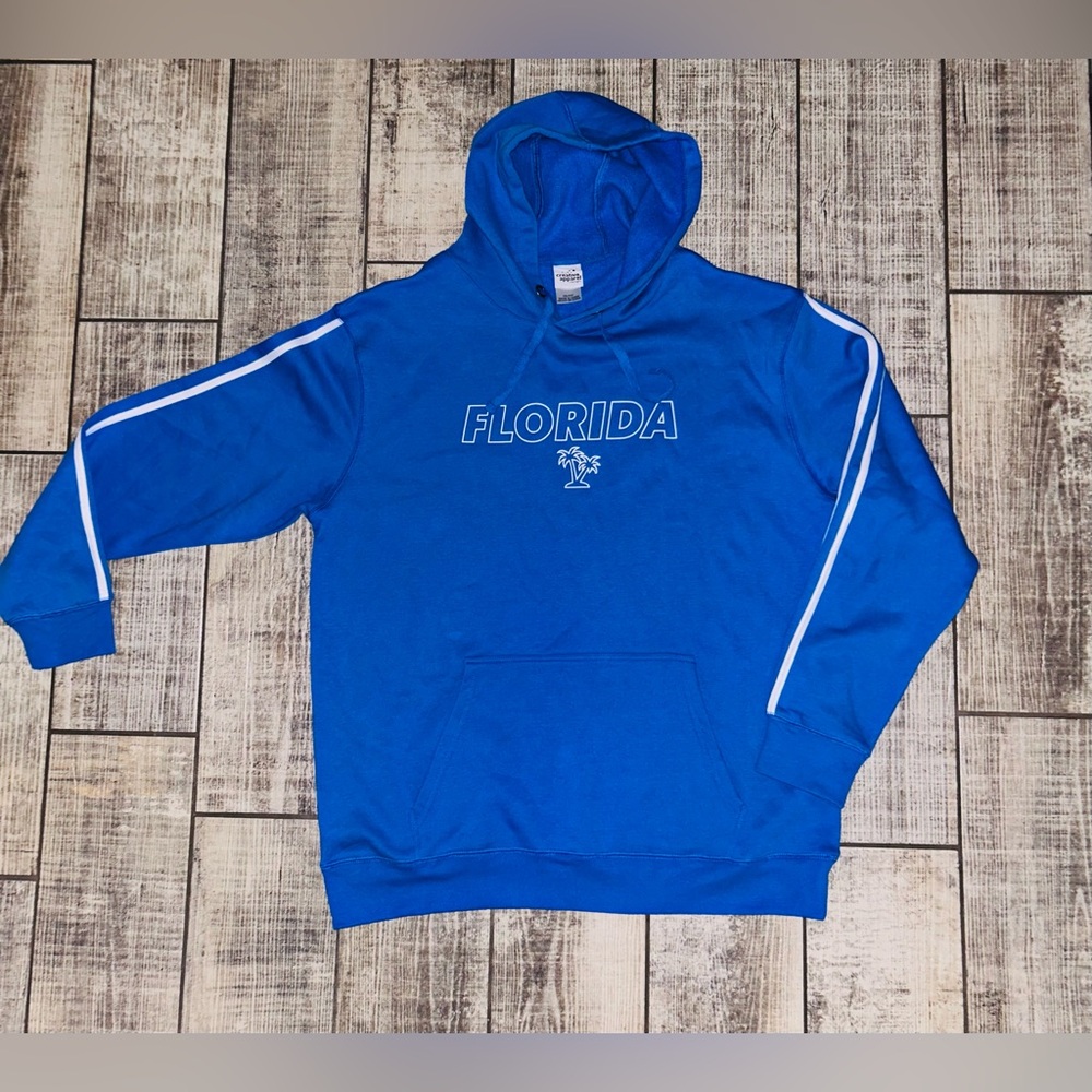 Florida Hoodie Adult XXL Blue & White Sweatshirt NWT